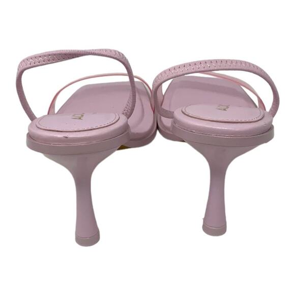 Aldo Deca Pink Square Toe Two Band Heeled Sandal Size 7.5 NWT $85 MSRP - Picture 6 of 7